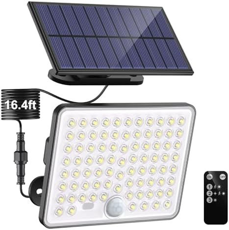nipify Solar Lights Outdoor 1Pack,Upgraded Solar Lights with Convex Lenses