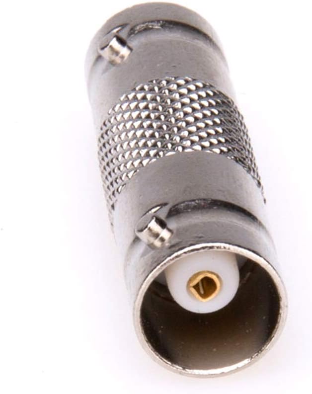 XFFCSEC10PCS BNC Female to Female and DC Male to Male Connector 5.5mm x 2.1mm 12V 5A Power Cable Jack Adapter，DC Power Jack Plug Adapter and BNC Connector for CCTV Home Security Surveillance.