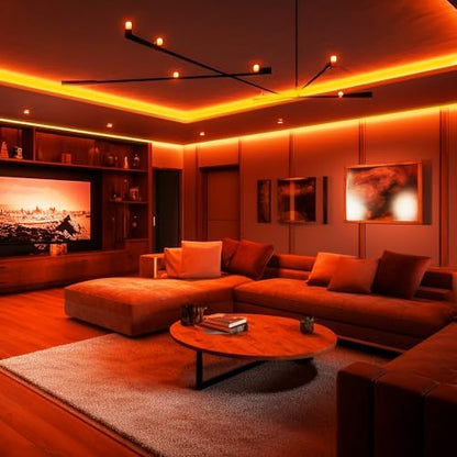 iNextStation Orange LED Light Strip 16.4FT LED Rope Light (with DC12V Plug)