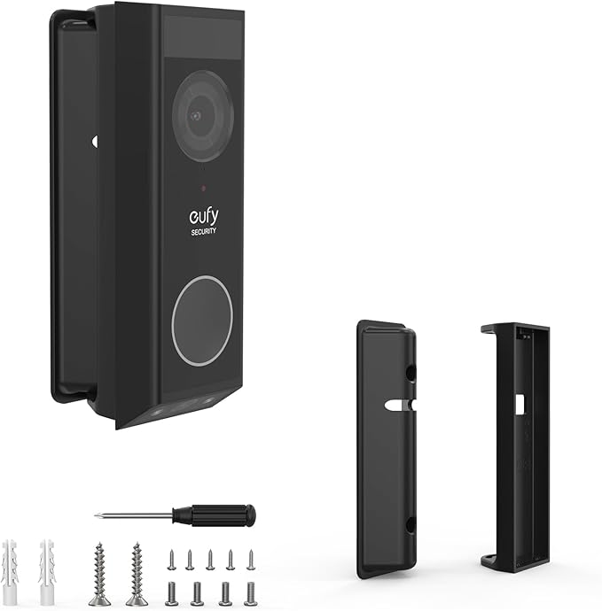 Angle Mount for eufy Security Video Doorbell E340, Adjustable 0 to 35 Degree Doorbell Camera Holder for Eufy Doorbell E340, Mounting Bracket Corner Wedge Stand Kit for eufy Video Doorbell E340