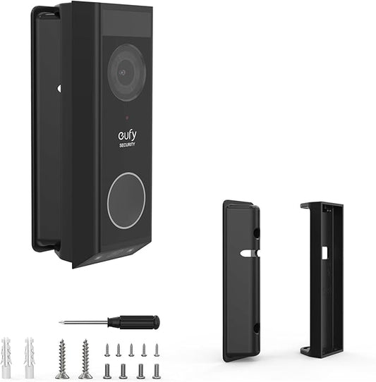 Angle Mount for eufy Security Video Doorbell E340, Adjustable 0 to 35 Degree Doorbell Camera Holder for Eufy Doorbell E340, Mounting Bracket Corner Wedge Stand Kit for eufy Video Doorbell E340