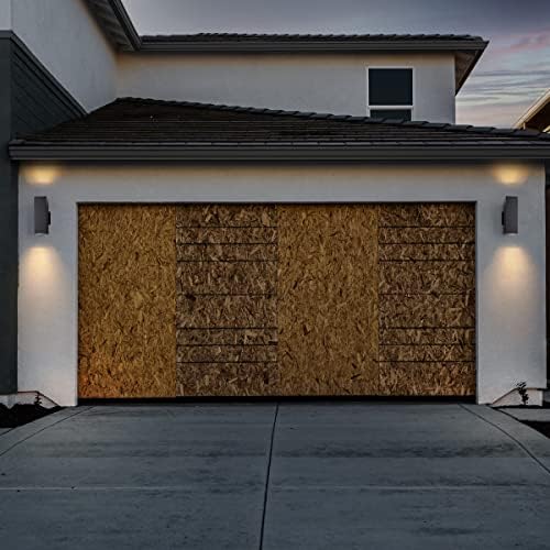 mirrea 12" Modern Outdoor Porch Light in 2 Lights, Matte Black, 6 Pack