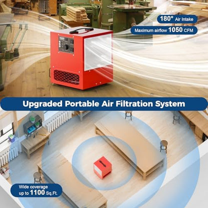 ALORAIR Purecare 1050 Hanging Air Filtration System for Woodworking