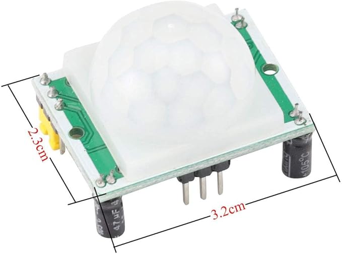 5PCS HC-SR501 Infrared PIR Motion Sensor Human Body Sensor Module + 5PCS Bracket Case Holder + Screwdriver + 10 x Female + 10 X Male Jumper