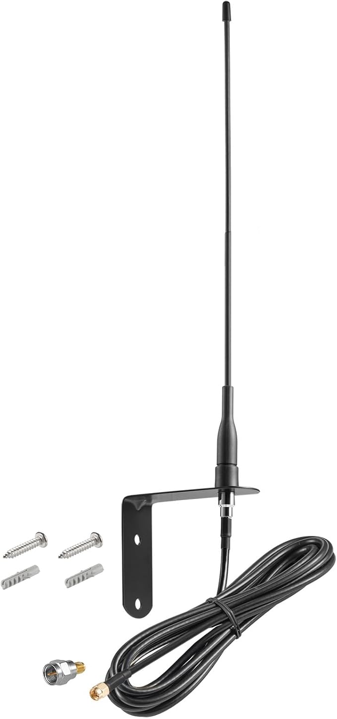 Extended Long Range 433Mhz 433.92MHz Flexible Whip Receiver Antenna for Remote GTO Mighty Mule LiftMaster Ghost Etc Smart Gate Door Opener Alarm System Signal Booster，Distance up to 500 ft+, Eifagur