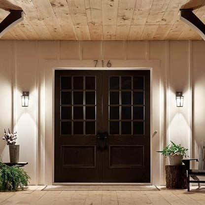 Kichler Atwood Outdoor Wall Sconce Light, Brown Stone