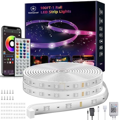 Ledagic Outdoor Led Strip Lights Waterproof, Led Rope Lights 200ft