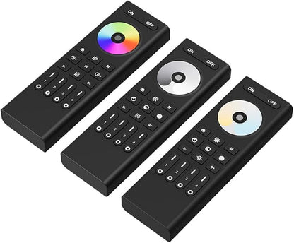 RC01RFB Wireless 2.4G RF 4 Zone Single Color Wall Mounted & Mobile Smart Remote Powered by 2XAAA Batteries 3V Work with C01W C01Z C01RF Controller