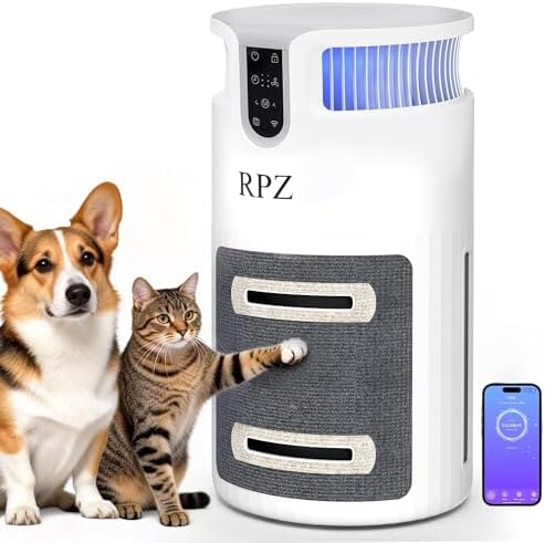 RPZ Smart Pet Air Purifier with WiFi, Washable HEPA Filter