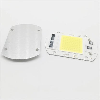 10pcs LED COB Bulb Chip 50W Chip 110V 220V Input Smart IC Fit for DIY LED Flood Light Cold White Warm White Street Lamp(110V,Warm White)