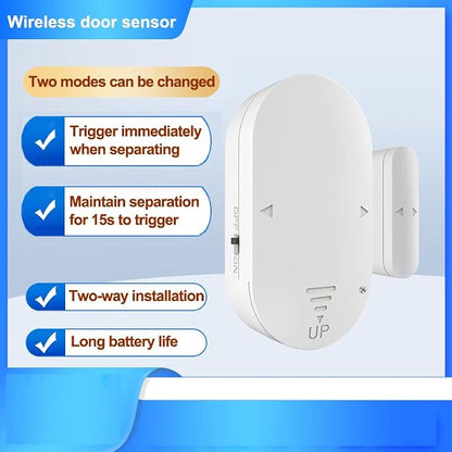 Wireless DoorBell Chime, Door Sensor Alarm When Open for Kids Safety, Home and Business, 500 FT Range, 58 Ringtones, 5 Adjustable Volume, On/Off Switch