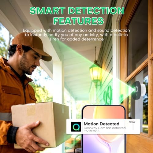 Solar Window Security Camera, Indoor Cam with Rechargeable Battery