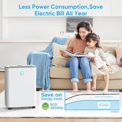 Dehumidifiers for Home, 30 Pint Dehumidifier for Basement with Drain Hose