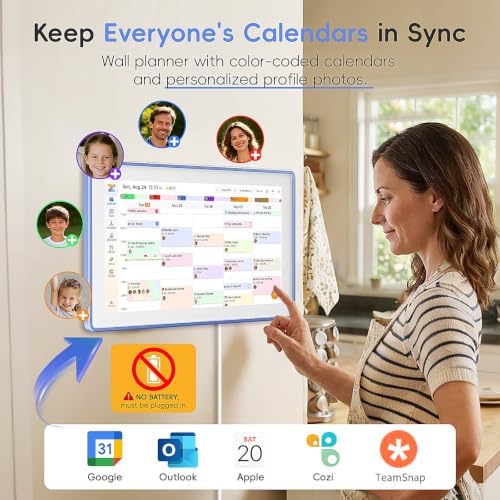 Westsee 15.6" Digital Calendar, No Subscription Smart Family Planner