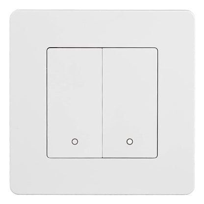 Fafeicy Smart Light Switch for Zigbee 2 Gang, Timing Dimming Scene Panel