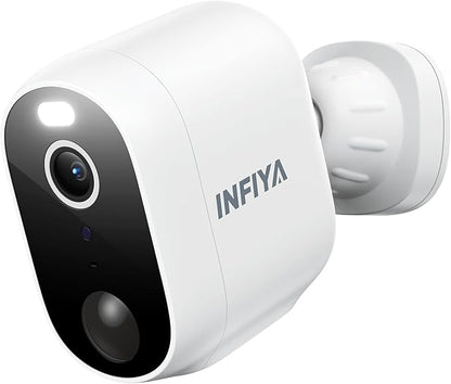 2K 3MP Security Cameras Wireless Outdoor, Battery Powered AI Human Detection Outdoor Camera with White Light, Siren, Color Night Vision, 2-Way Talk, IP65 Waterproof, SD/Cloud Storage, 2.4Ghz WiFi only