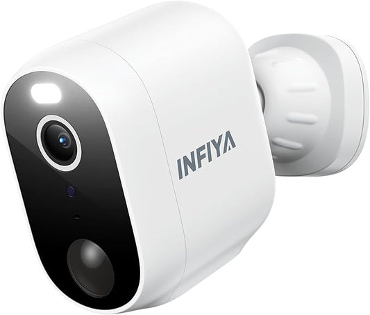 2K 3MP Security Cameras Wireless Outdoor, Battery Powered AI Human Detection Outdoor Camera with White Light, Siren, Color Night Vision, 2-Way Talk, IP65 Waterproof, SD/Cloud Storage, 2.4Ghz WiFi only