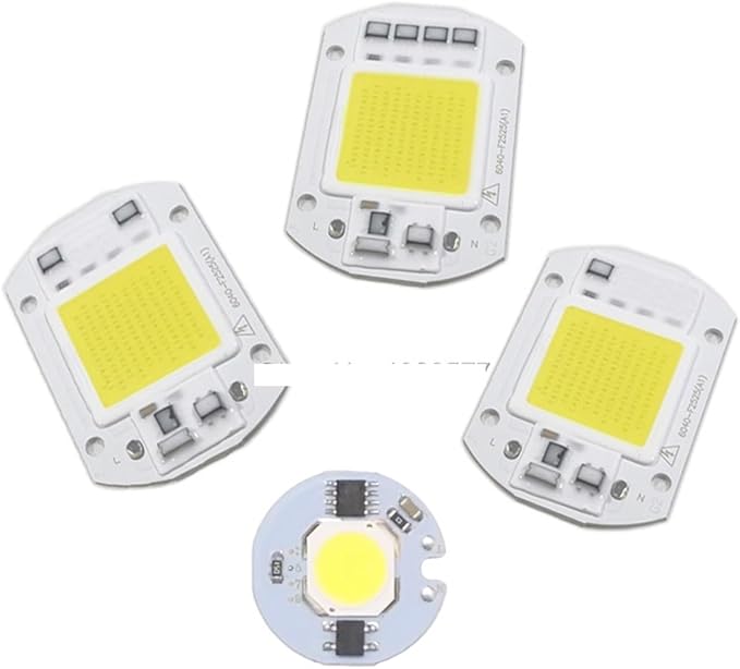 3W 5W 7W 9W 20W 30W 50W LED COB Chip Light AC220V Cold White Warm White Bulb Lamp Smart IC Driver For DIY Floodlight Spotlight(Cold White 6500K,5W)