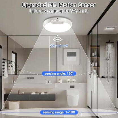 Homelist 2 Pack Newly Upgraded 8000mAh Rechargeable Ceiling Light