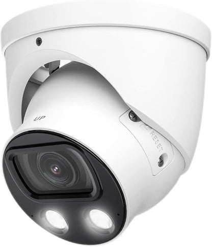 EmpireTech IPC-Color4K-T 4K Full-Color Ultra Low Light 8MP 1/1.2" CMOS Smart AI Starlight Turret IP Camera,Build-in Warm LED, Built-in Mic,Motion Detection,PoE and ePoE,IPC-Color4K-T-S2 3.6mm White