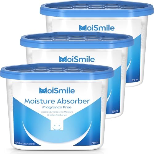 Moisture Absorbers, Fragrance Free Humidity Absorber, 3 Pack, 10.5 oz Boxes