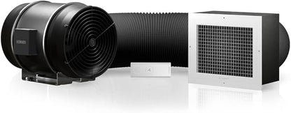 AC Infinity CLOUDWAY Whole House EC Fan S12, 1600 CFM with Remote 10-Speed Wireless Fan Controller, 12” Ceiling Mount House Attic Vent, Exhaust Home Ventilation System