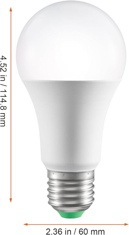 Happybuy Smart Light Bulbs, 4-Pack, 9W, 800 Lumens, Multicolor, Smart Control for Vera, Google, Alexa, iOS, Android, RGB