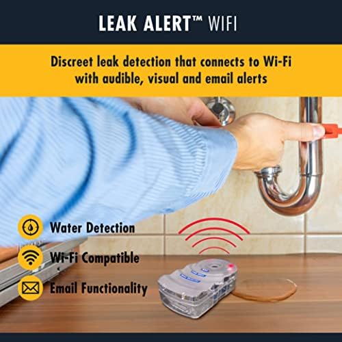 Zircon® Leak Alert™ WiFi Smart Water Leak Detector Alarm, 2 Pack
