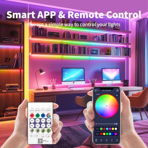 iNextStation 32.8FT Smart IC Neon LED Strip Lights RGB USB LED Rope Lights