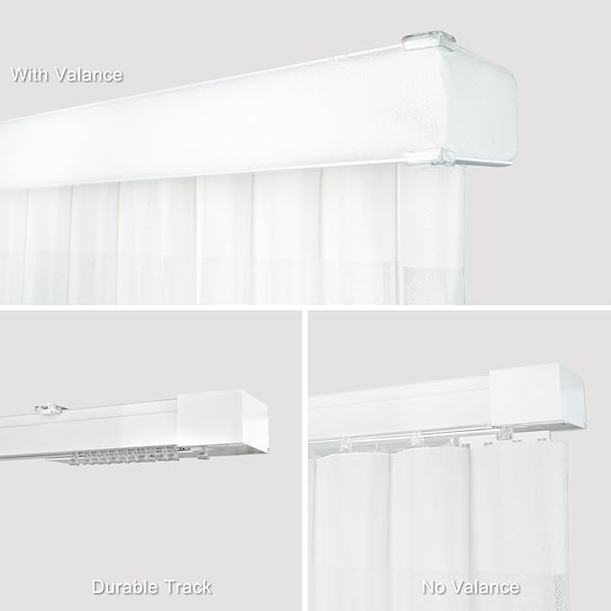 Motorized Sheer Vertical Blinds Work with Alex Google Home, Light Filtering Smart Vertical Blind Sliding Door Blinds Remote Control Blinds for Sliding Glass Door Customize(Elegant White)