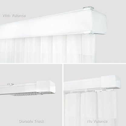 Motorized Sheer Vertical Blinds with Remote, Light Filtering Vertical Blind Sliding Door Blinds Remote Control Blinds for Sliding Glass Door Customize(Elegant White)