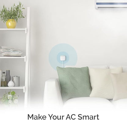 Breez Lite | Smart AC Controller for Mini-Split, Window & Portable Air Conditioners & Heat Pumps | Free App, No Subscriptions | Alexa, Google, Siri Shortcuts, SmartThings, IFTTT (White)