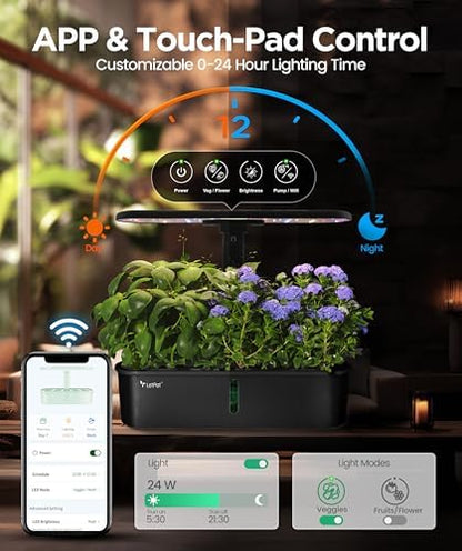 LETPOT LPH-Air 10-Pod Hydroponics Growing System Indoor Garden Kit