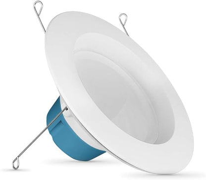 Feit Electric LEDR56/830/HBR Led Retrofit Kit Recessed Light, 75W/5"/16"/5"-6", Warm Whit