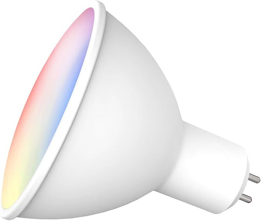 Zigbee GU5.3 Smart RGBCW Bulb Compatible with Alexa & Google Home, App and Voice Control,ZigBee Hub Required,5W