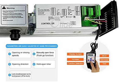 Olideauto Commercial Handicap Door Opener Swing Door for the Disabled with Wired Narrow Rectangle Handicap Push Buttons Olide-515