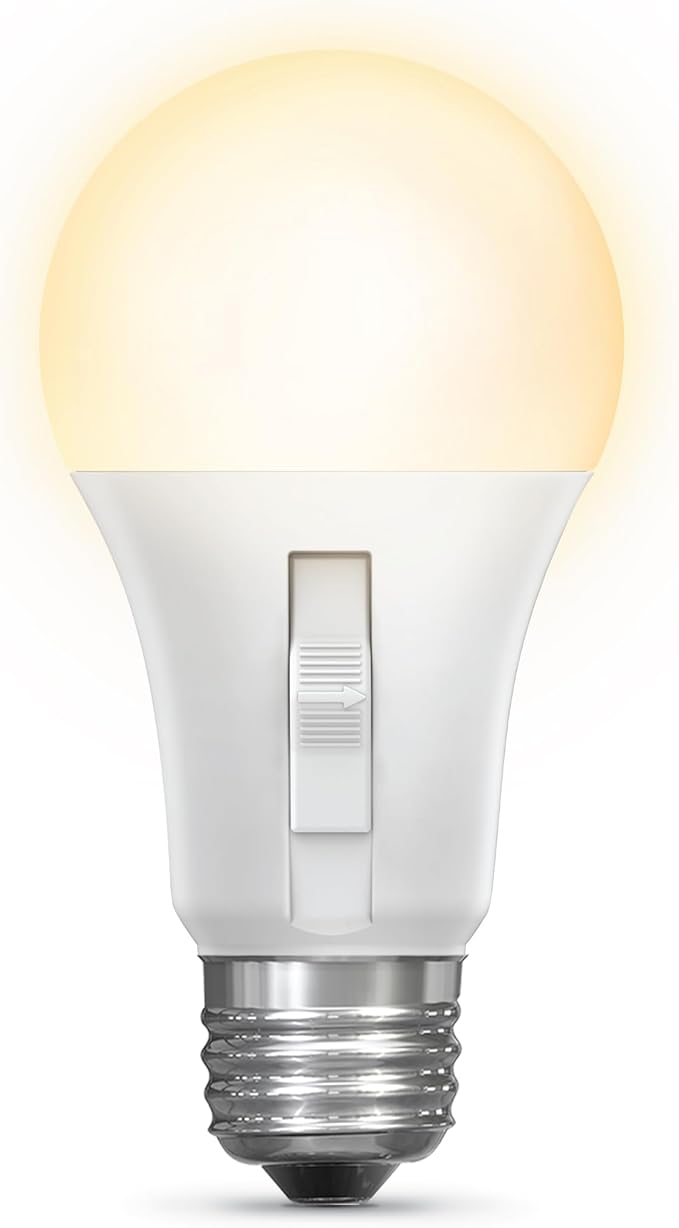 Feit Electric LED Motion Sensor Light Bulb, A21 100W Equivalent, 5CCT, Non-Dimmable, E26 Medium Base, 90 CRI, 1500 Lumens, Adjustable White, 15 Years Lifetime, OM100/5CCTCA/MM/LEDI