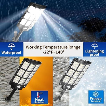 Ofuray Solar Street Lights Outdoor,Of-13000W Commercial Parking Lot Light