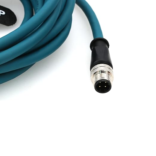 Intelligent Security Adaptation M12 4-pin D Code to D Code Network Cable with PoE Functionality for Efficient Data Transmission for Security Camera Networks 5M
