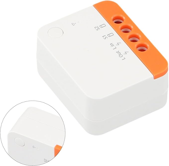 for ZBMINI-L2 for Zigbee 3.0 Smart Switch, Two-Way Relay Module, No Neutral Wire Required, Works with Rocker/Push Button, 100-240V 6A for Home Automation(1PCS)