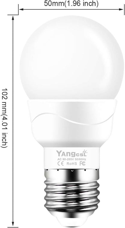 Yangcsl LED Light Bulbs 40W Equivalent, RGB Color Changing Light Bulb with Remote Control, E26 Base, Pack of 6