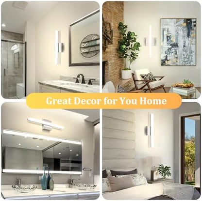 Combuh Bathroom Vanity Light Fixtures Above Mirror, Modern Wall Sconce