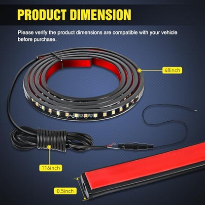 Nilight 48 Inch LED Running Board Lights 2 PCS