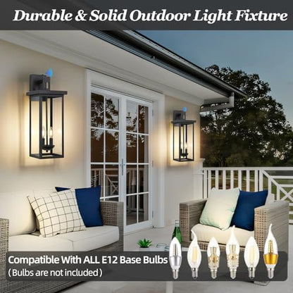 22 in Large Porch Lights Outdoor Dusk to Dawn,Exterior Wall Sconce