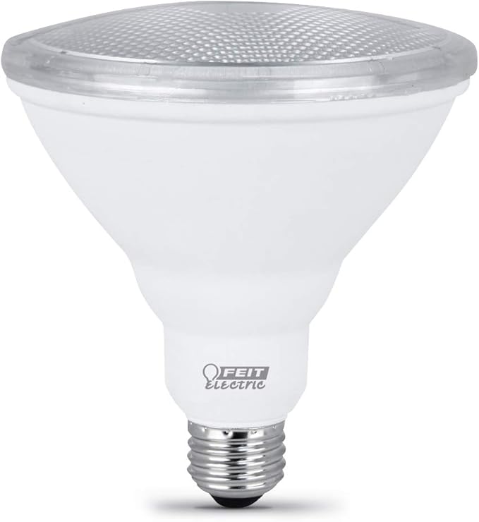 Feit Electric PAR38 LED Light Bulb, 75W Equivalent, 750 Lumens, 3000k Bright White, 10.5W, E26 Base, Light for Outdoor, Track and Recessed Lighting, 11,000-Hour Lifetime, PAR3875/10KLED/2, 2 Pack