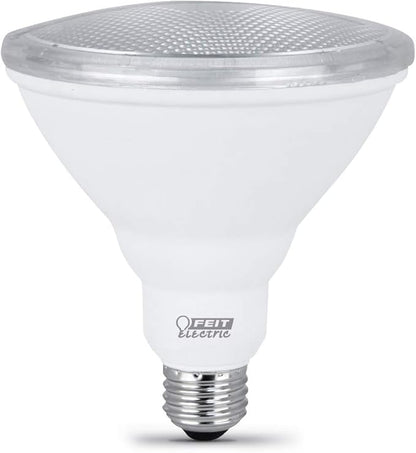 Feit Electric PAR38 LED Light Bulb, 75W Equivalent, 750 Lumens, 3000k Bright White, 10.5W, E26 Base, Light for Outdoor, Track and Recessed Lighting, 11,000-Hour Lifetime, PAR3875/10KLED/2, 2 Pack