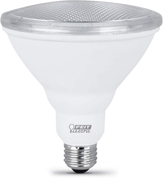 Feit Electric PAR38 LED Light Bulb, 75W Equivalent, 750 Lumens, 3000k Bright White, 10.5W, E26 Base, Light for Outdoor, Track and Recessed Lighting, 11,000-Hour Lifetime, PAR3875/10KLED/2, 2 Pack