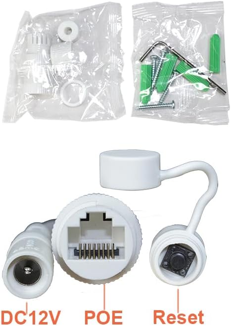 Sinis 4K 8MP Outdoor Security IP Bullet PoE Camera, AI Human Motion Detection, Smart Dual Light Color Night Vision, Work with NVR, Weatherproof IP67, Wide Angle, Build in Mic