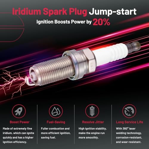 BDFHYK Ignition Coil UF665 and Spark Plug 93893 for Subaru WRX STI 13-18