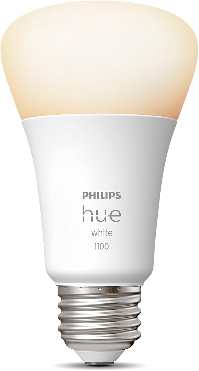 Philips Hue White A19 LED Smart Bulb (4 Bulbs) 40W White LED Smart Candle (2 Bulbs)